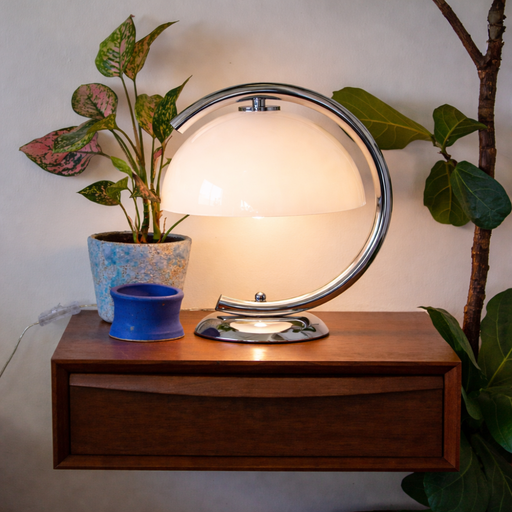 Modern Crescent Table Lamp
