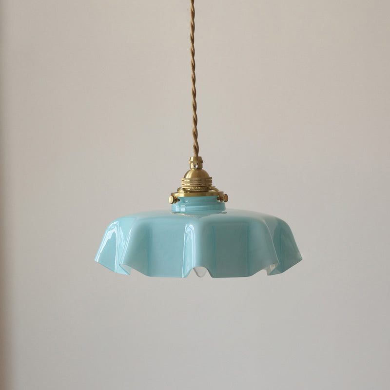 Florale Retro Glass Flower Pendant Light