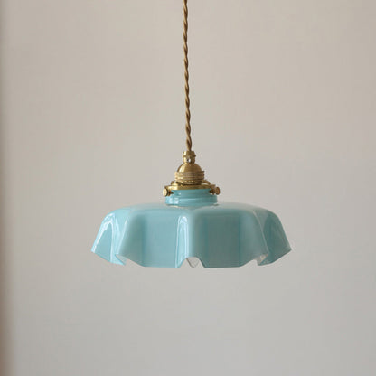 Florale Retro Glass Flower Pendant Light