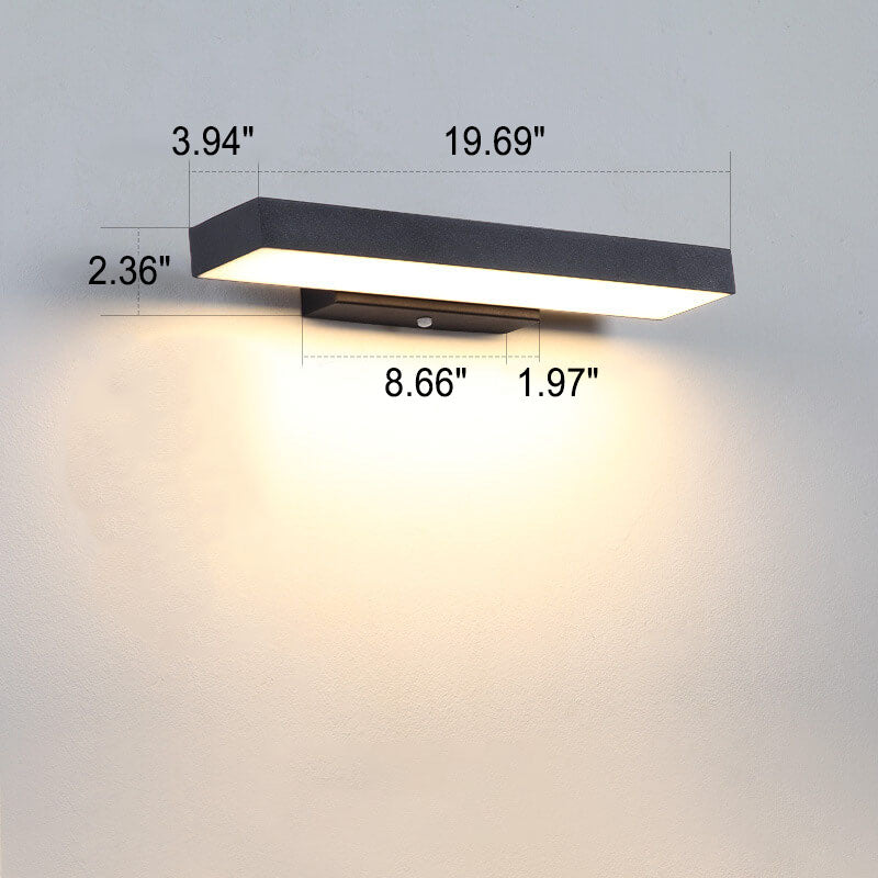 Modern LED Sensor Outdoor Wall Lamp