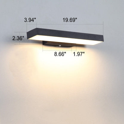 Modern LED Sensor Outdoor Wall Lamp