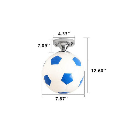 Kids Soccer Ball Ceiling Light
