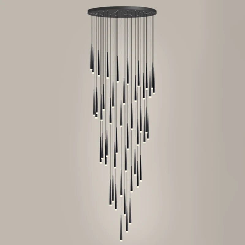 Gold Tube Chandelier