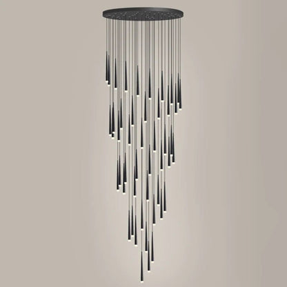 Gold Tube Chandelier