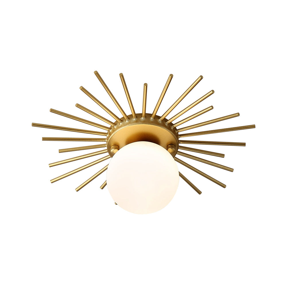 Frosted Globe Ceiling Light