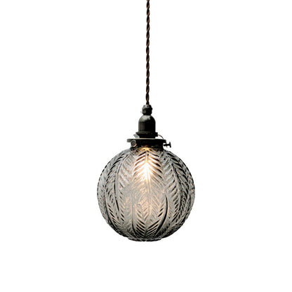 Vintage Inspired Glass Pendant Light