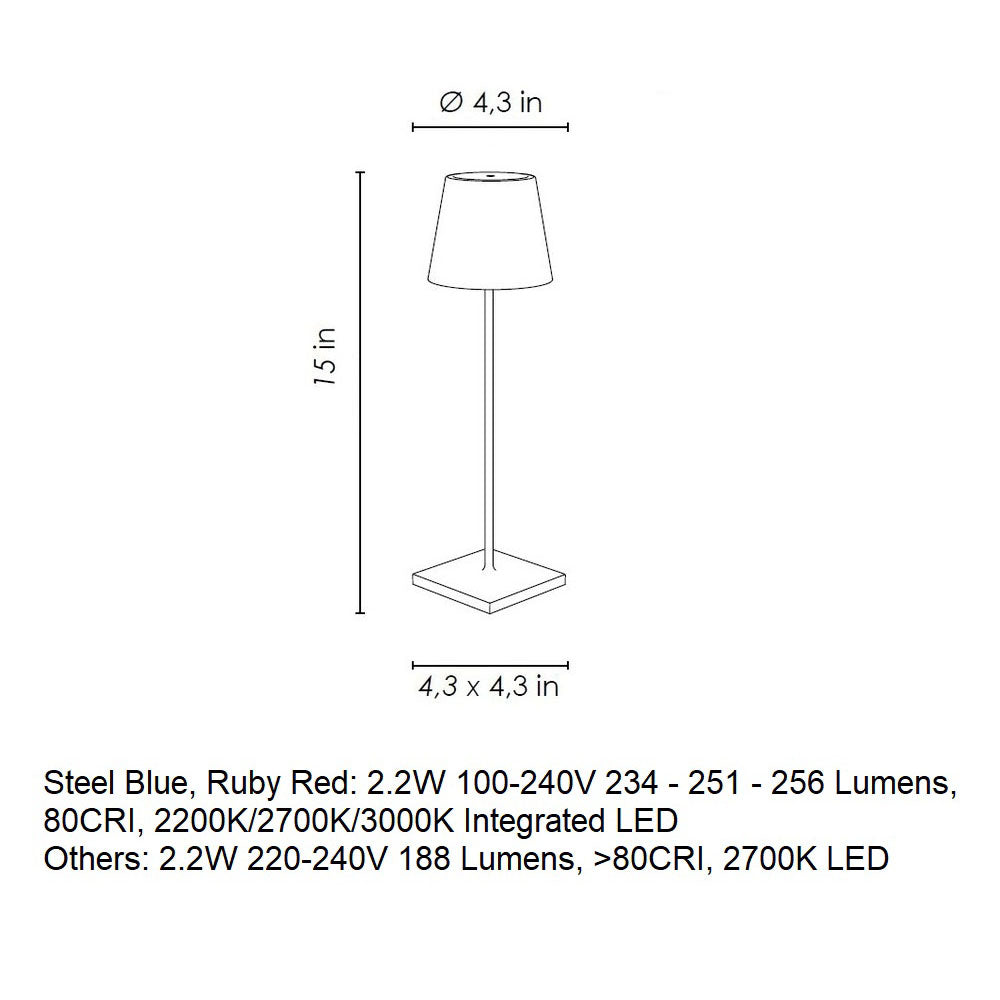 Poldina Pro Portable Table Lamp