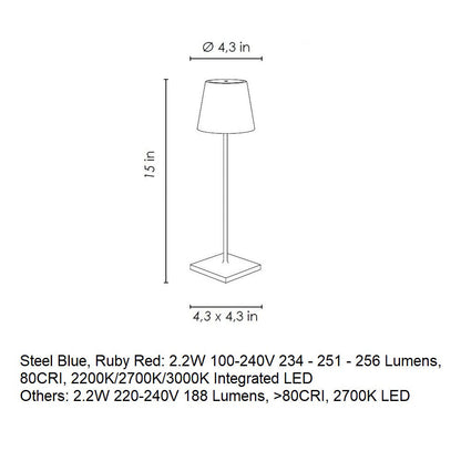 Poldina Pro Portable Table Lamp