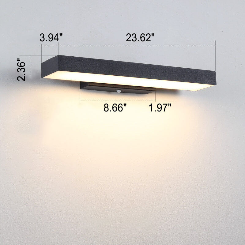 Modern LED Sensor Outdoor Wall Lamp
