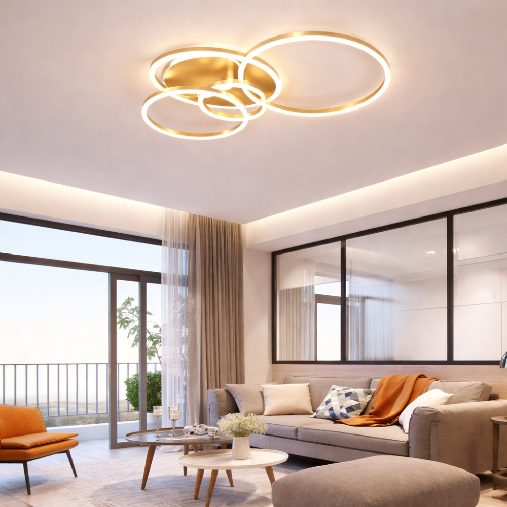 Modern Ring LED Flush Mount Ceiling Light
