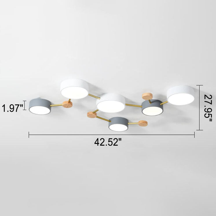 Modern Nordic Multi-Head LED Ceiling Light