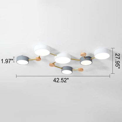 Modern Nordic Multi-Head LED Ceiling Light