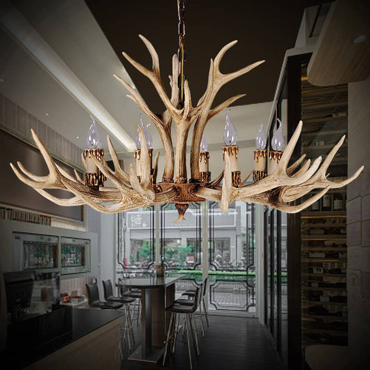 Rustic Antler Style Chandelier Light