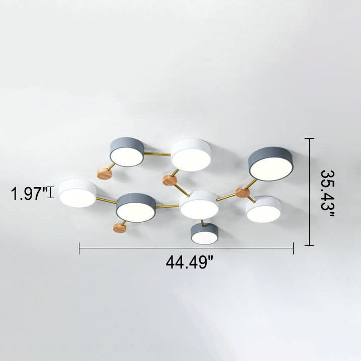 Modern Nordic Multi-Head LED Ceiling Light
