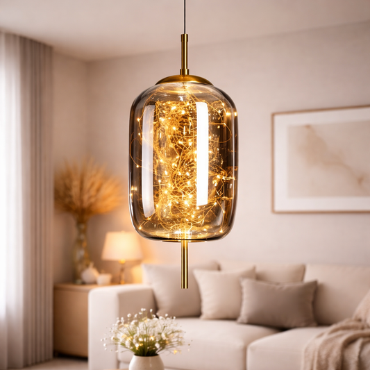 Nebula Smoky Glass Pendant Light