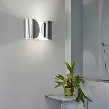 Lunara Modern Chrome LED Wall Light