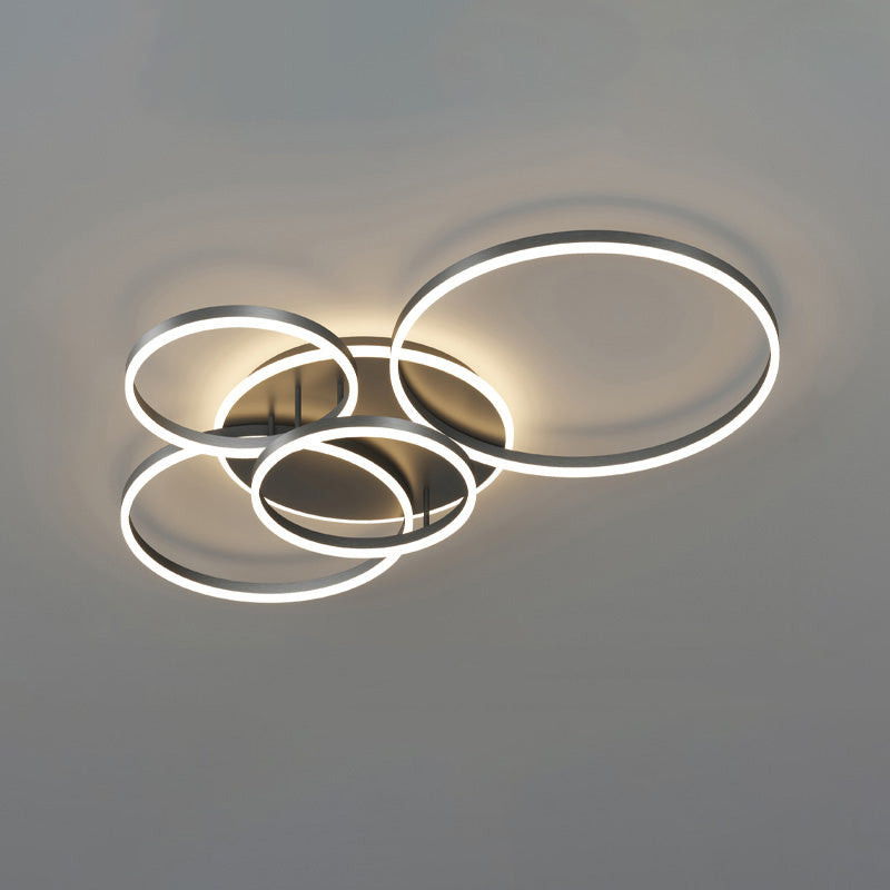 Modern Ring LED Flush Mount Ceiling Light