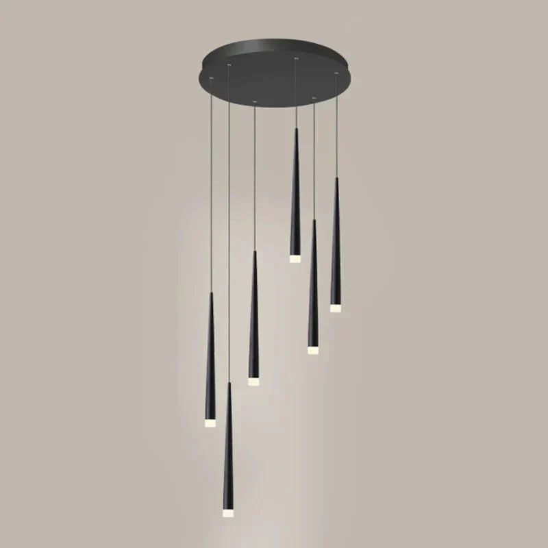 Gold Tube Chandelier