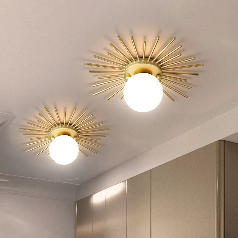 Frosted Globe Ceiling Light