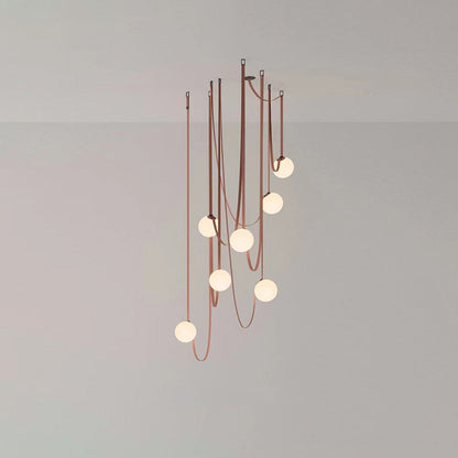 WOMO Globe Leather Pendant Light-WM2311