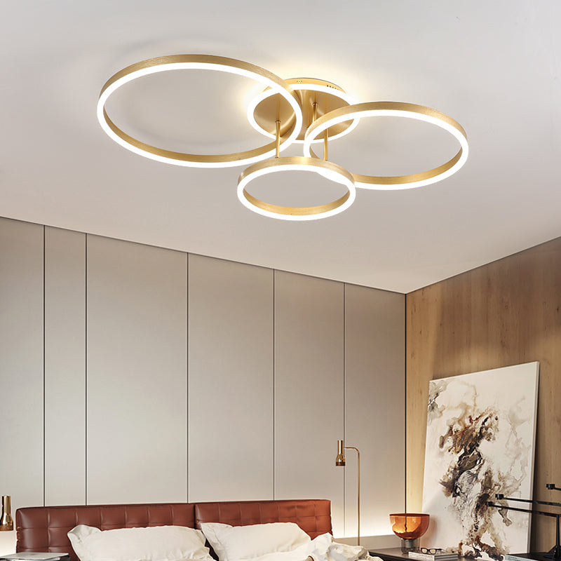 Modern Ring LED Flush Mount Ceiling Light