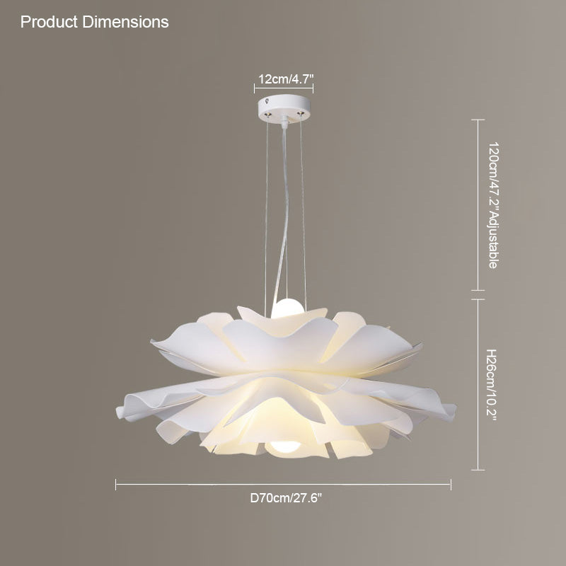 Modern Floral Acrylic Pendant Light