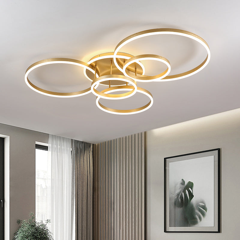 Modern Ring LED Flush Mount Ceiling Light