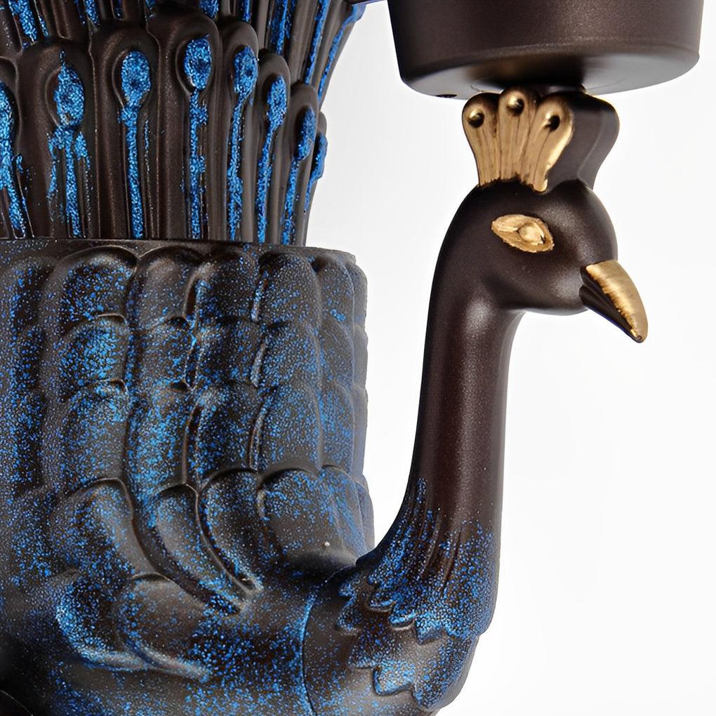 Vintage Peacock Outdoor Wall Light
