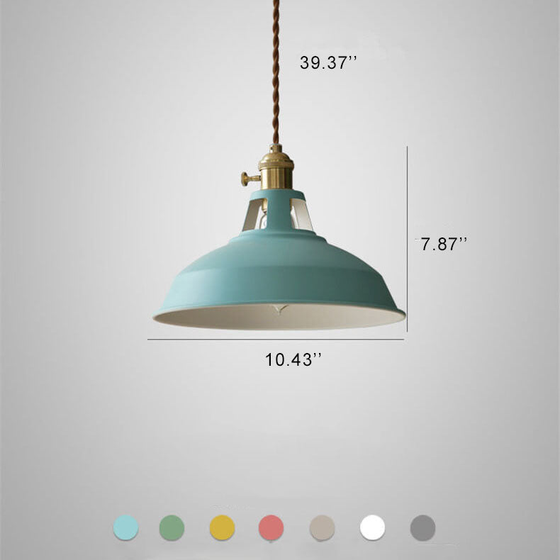 Industrial Vintage Barn Shade Pendant Light