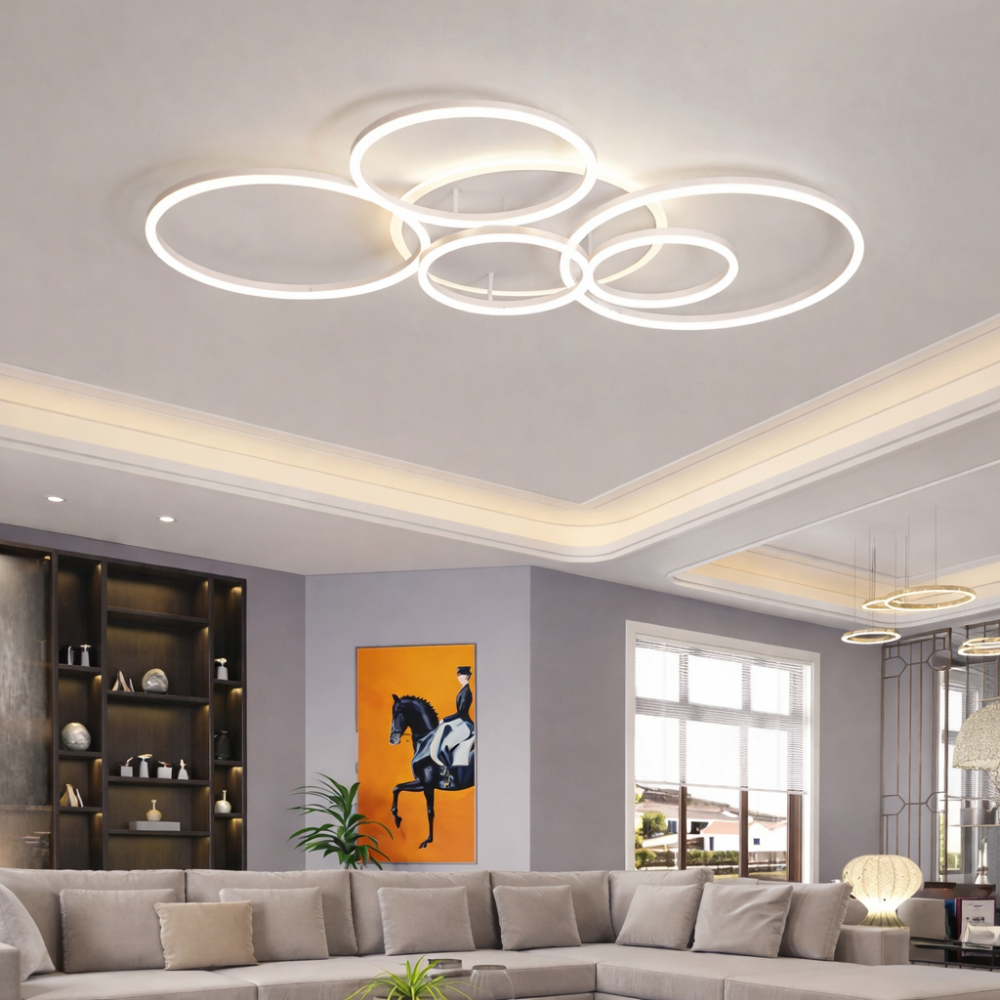Modern Ring LED Flush Mount Ceiling Light