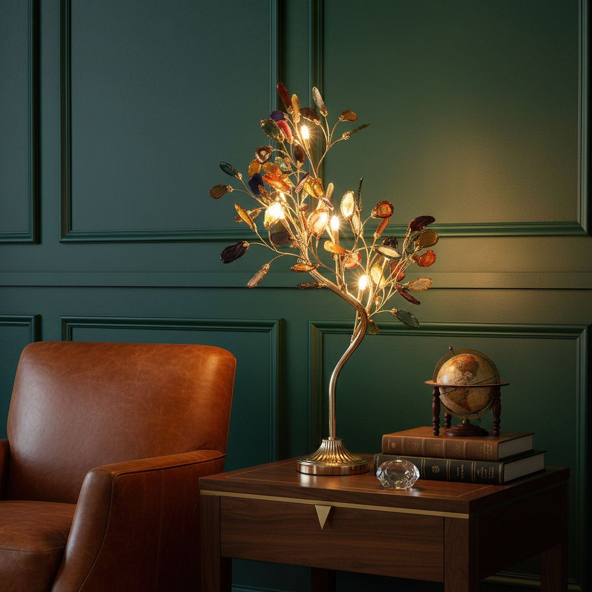 Aganova Crystal Agate Table Lamp