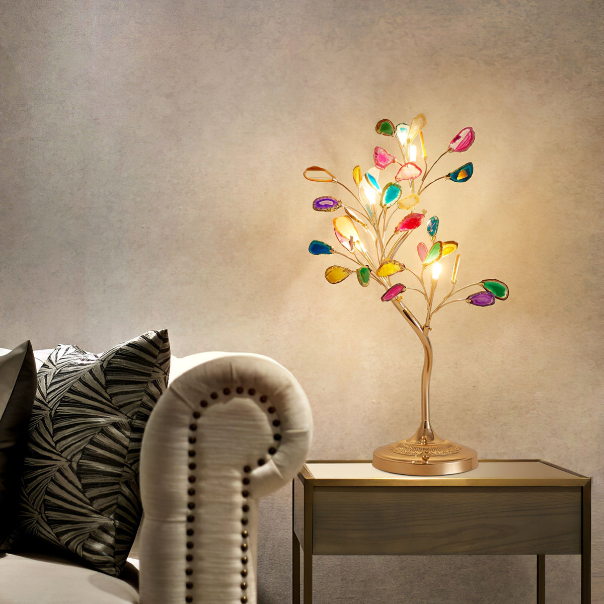 Aganova Crystal Agate Table Lamp