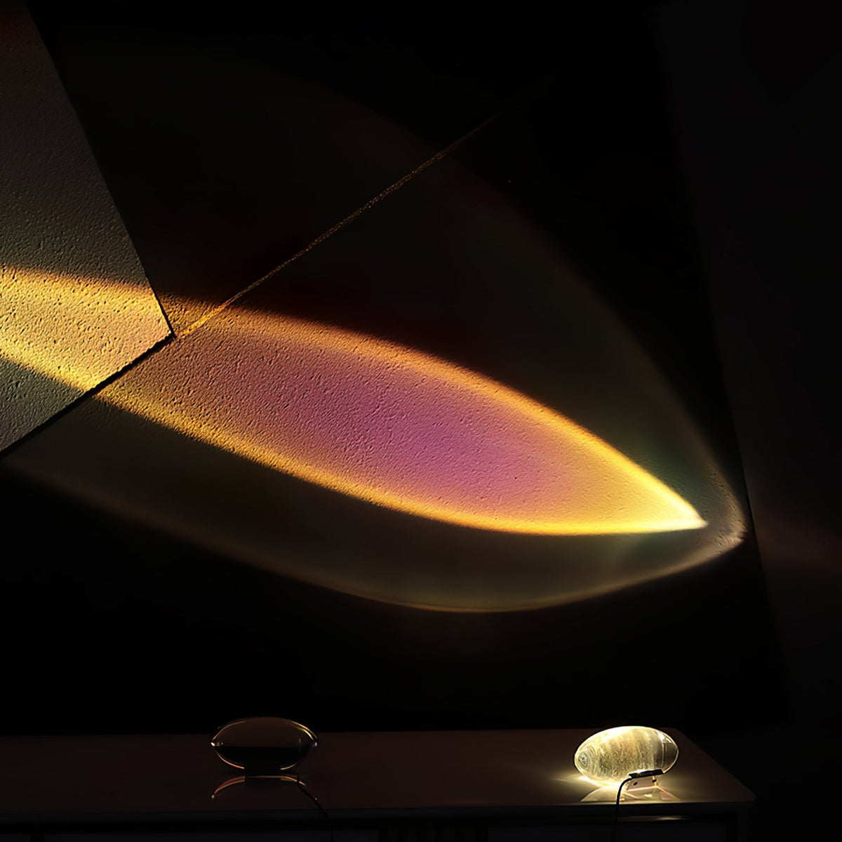 Glass Glow Table Lamps
