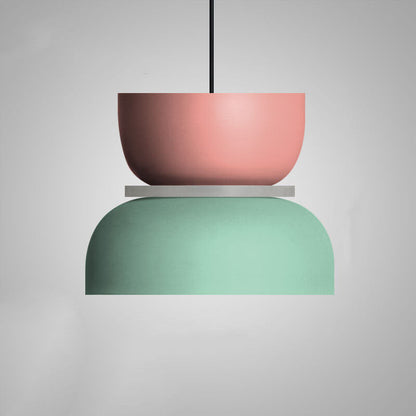 Modern Color Block Minimal Pendant Light