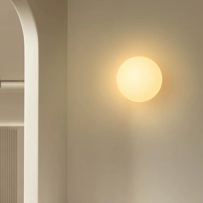 Minimal Glass Globe Wall Light