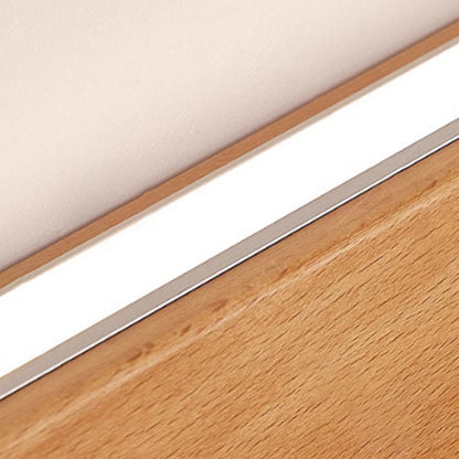 Slim Wooden LED Linear Wall Light