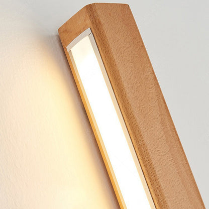 Slim Wooden LED Linear Wall Light