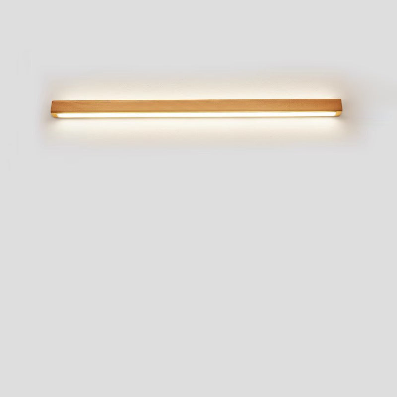 Slim Wooden LED Linear Wall Light
