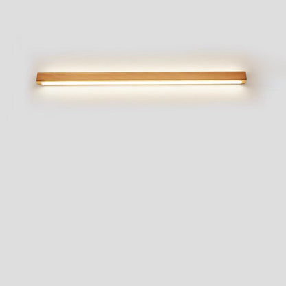 Slim Wooden LED Linear Wall Light