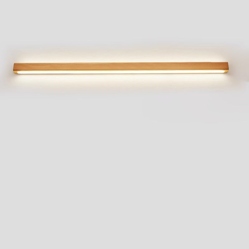 Slim Wooden LED Linear Wall Light