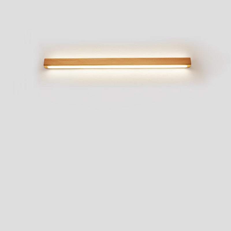 Slim Wooden LED Linear Wall Light