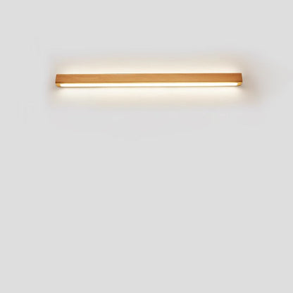 Slim Wooden LED Linear Wall Light