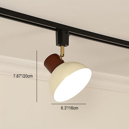 Modern Adjustable Wood Accent Track Light