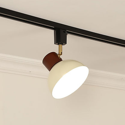 Modern Adjustable Wood Accent Track Light