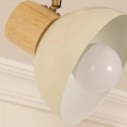 Modern Adjustable Wood Accent Track Light