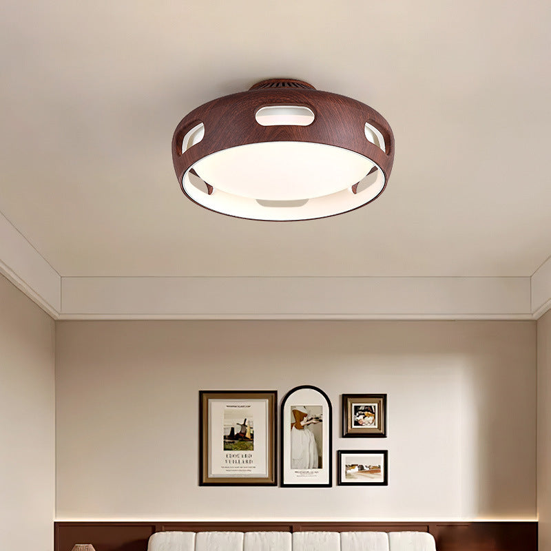Modern Bladeless LED Ceiling Fan Light