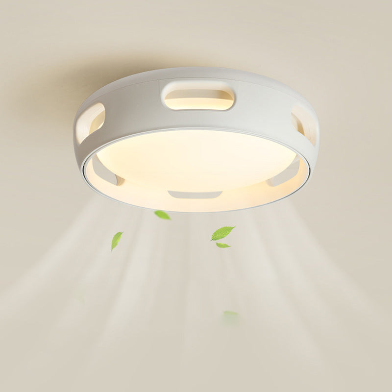 Modern Bladeless LED Ceiling Fan Light
