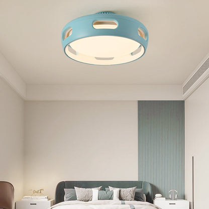 Modern Bladeless LED Ceiling Fan Light