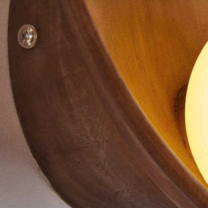 Modern Round Resin Wall Light