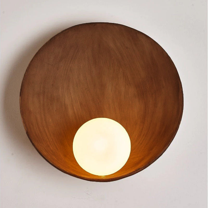 Modern Round Resin Wall Light